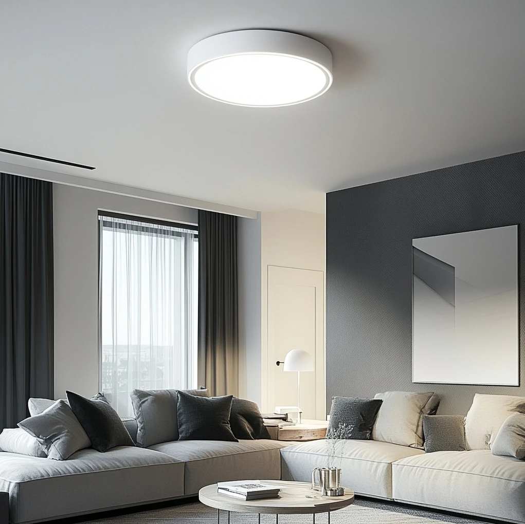 Modern Lampara Surface Mounted Bedroom Living Room Home Round White Ceiling Lighting Led Ceiling Light
