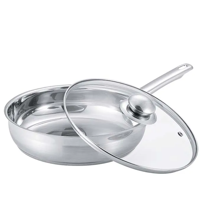 Professional manufacturer induction cooking cookware fry pan set stainless steel fry pan non-stick frypan