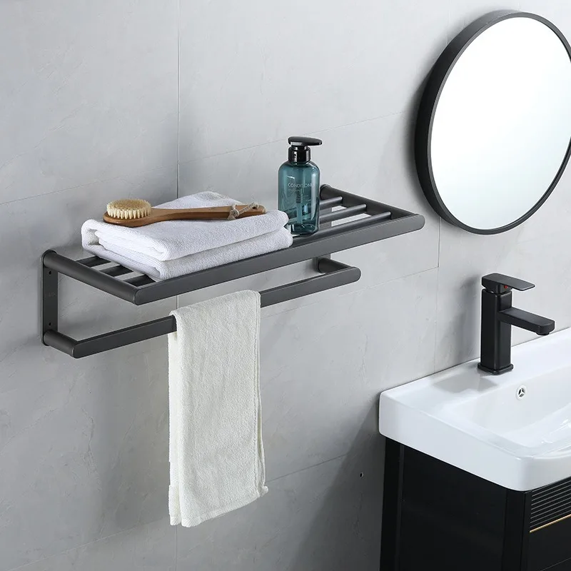 Luxury stainless steel 6 Piece Sets Decor Hardware Towel Toiletries Accessories Bathroom Accessories Set