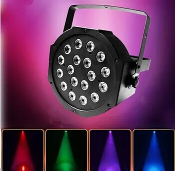 Portable 36 LED RGB DJ Par Lights Sound DMX 512 Control Disco Party Wedding LED Flat Par Light