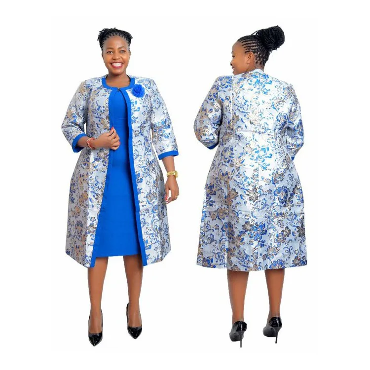 Big size midi elegant turkey women office dresses for african women
