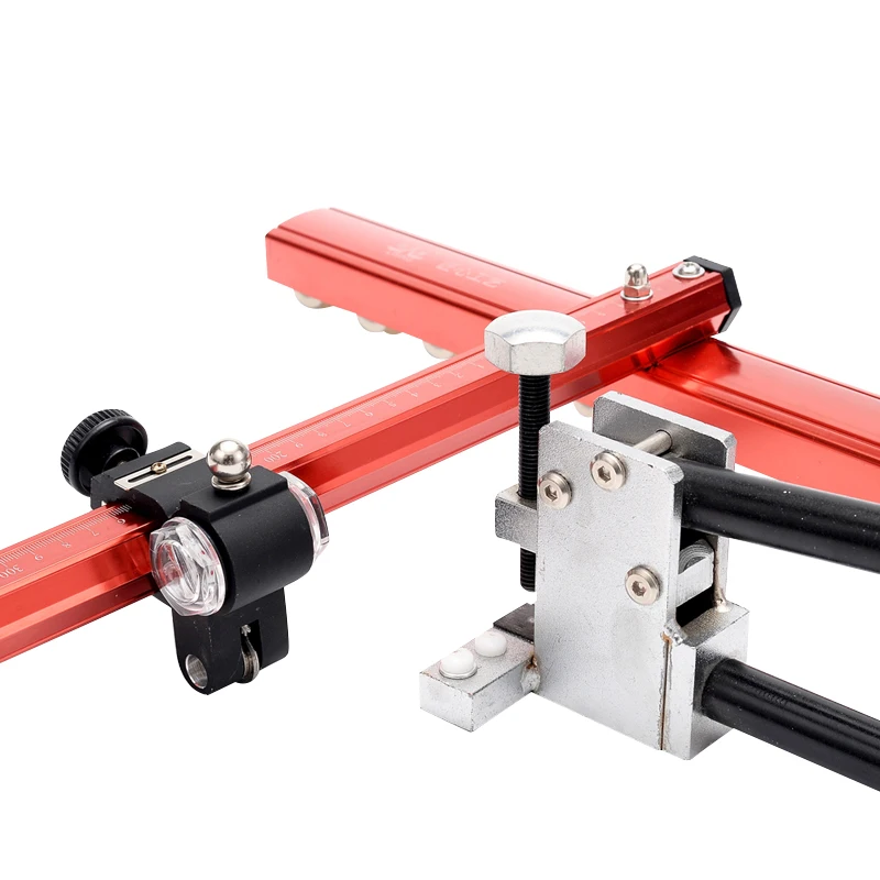 Aluminum oil fed T shape glass cutter with diamond cutter head for glass sheet cutting and tile cutting