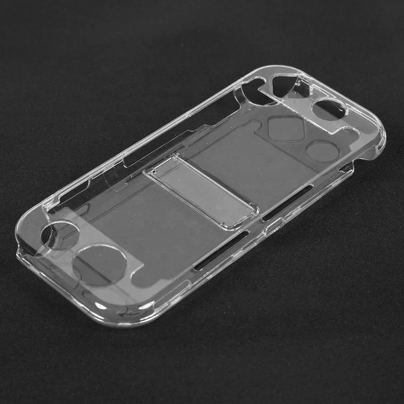 Switch Mini Hard Clear Back Cover PC Crystal Transparent Case Fit for Nintend Switch Lite with Stand Function