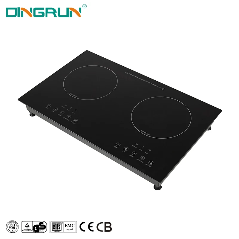 New Style Home 2200W Induction Hob Double Burners Waterproof Induction Cooker With Touch Control