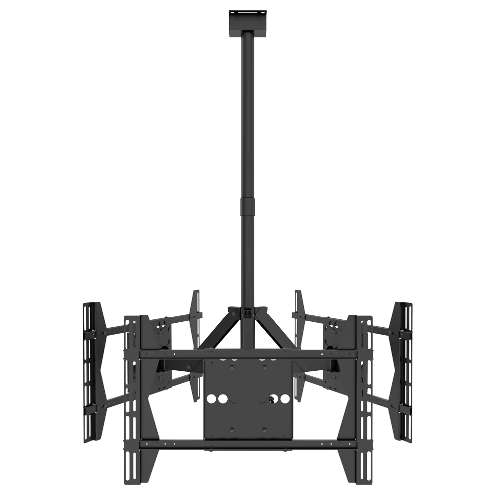 Swivel Flat 3 Digital Advertising  Screens Flip Down Ceiling TV Mount TV Lift