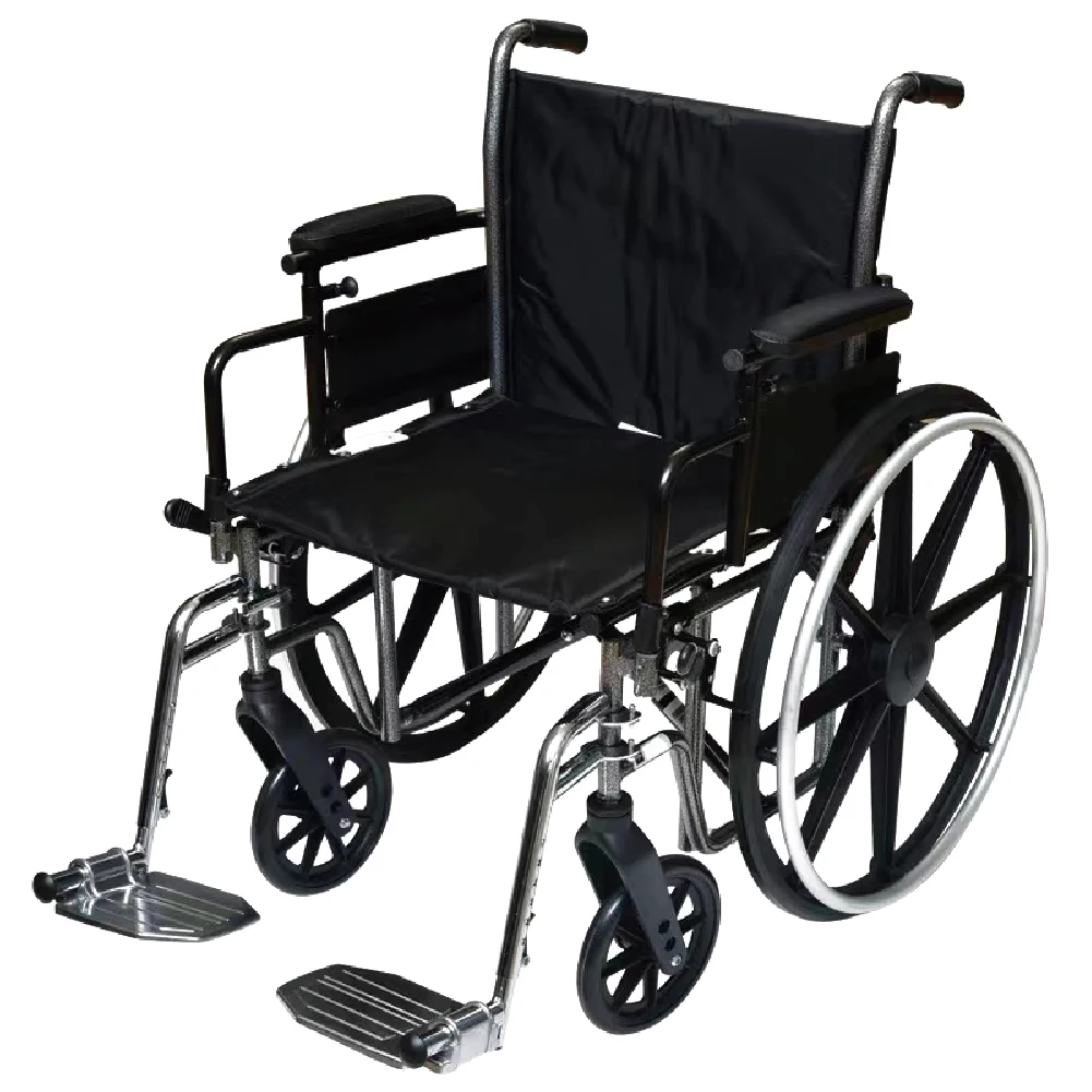shandong Wheel Chair Manufacturers Wholesale Hospital Furniture Steel Manual Foldable Wheelchair in china
