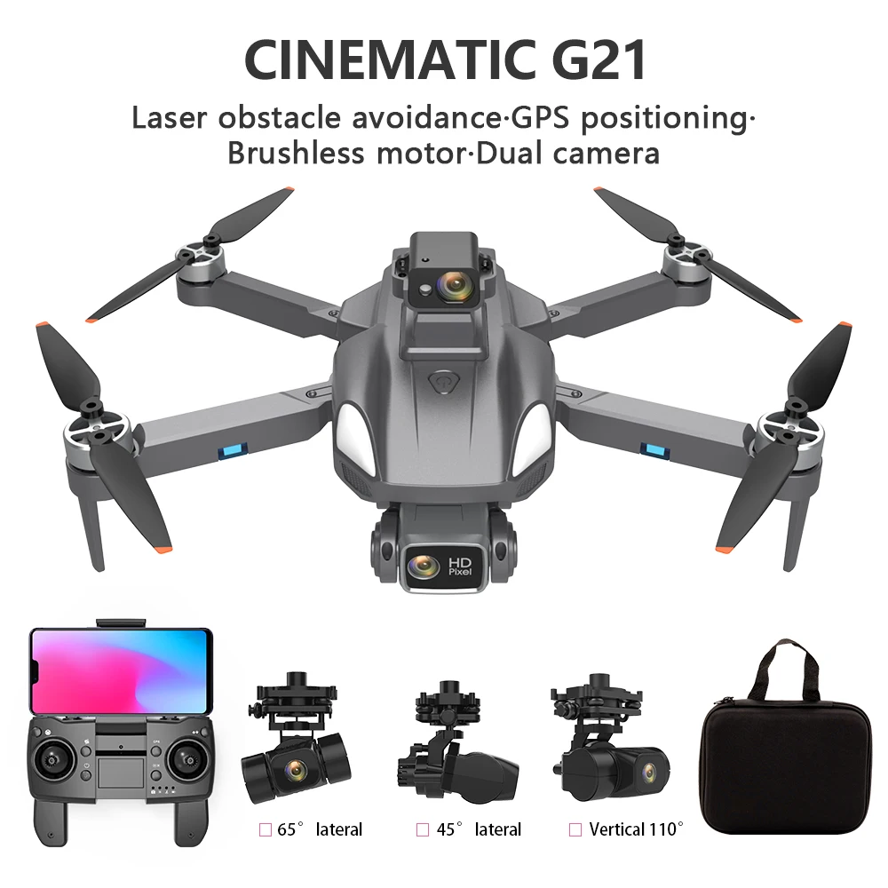 Global Drone GD21 Pro Brushless Drone free-x professional gps rc quadcopter drone  with camera for Photographer