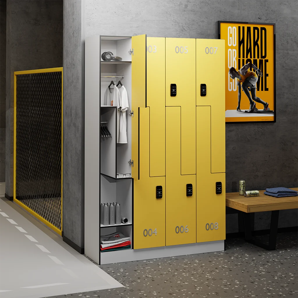 Factory Custom 6 8 12 Doors Adults Children Kids Storage Locker Cabinets Wooden Compact Hpl Gym Lockers For Changing Room