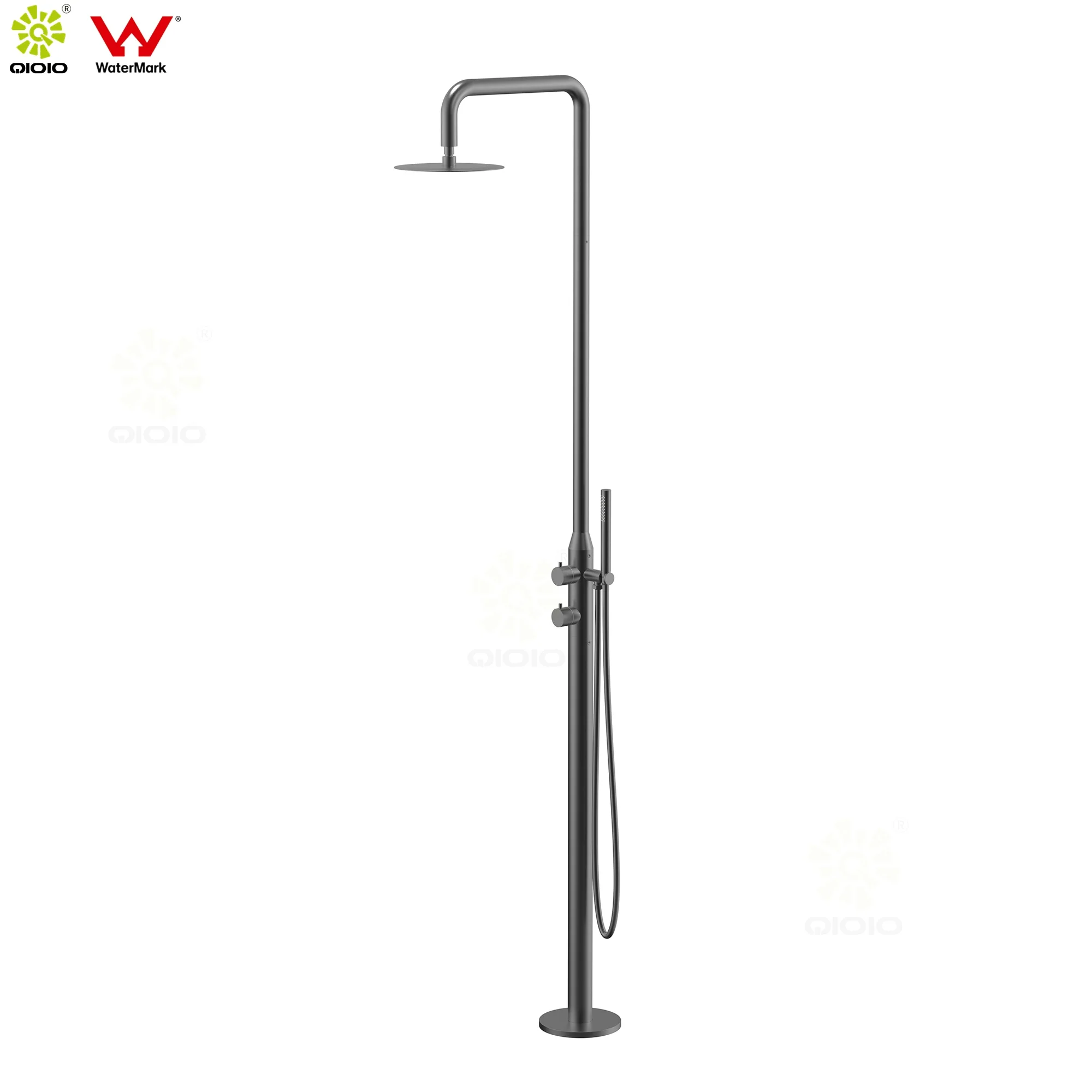 Marine grade 316L  stainless steel Freestanding  outdoor pool shower  swimming pool beach garden  courtyard shower mixer