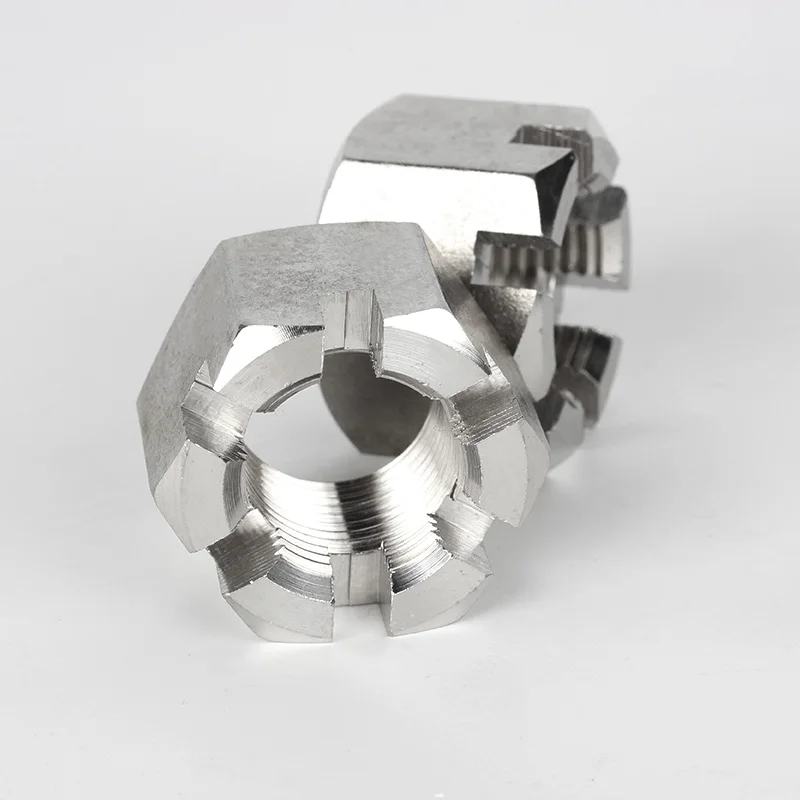 M24 316 Stainless Steel DIN 935-1 Castle Drive Shaft Nuts Hexagon Slotted and Castle Nuts