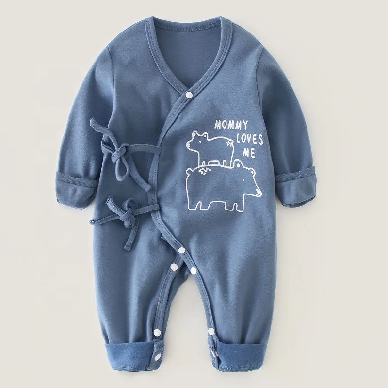 
New born baby clothes prevent jump out of swadding baby rompers 