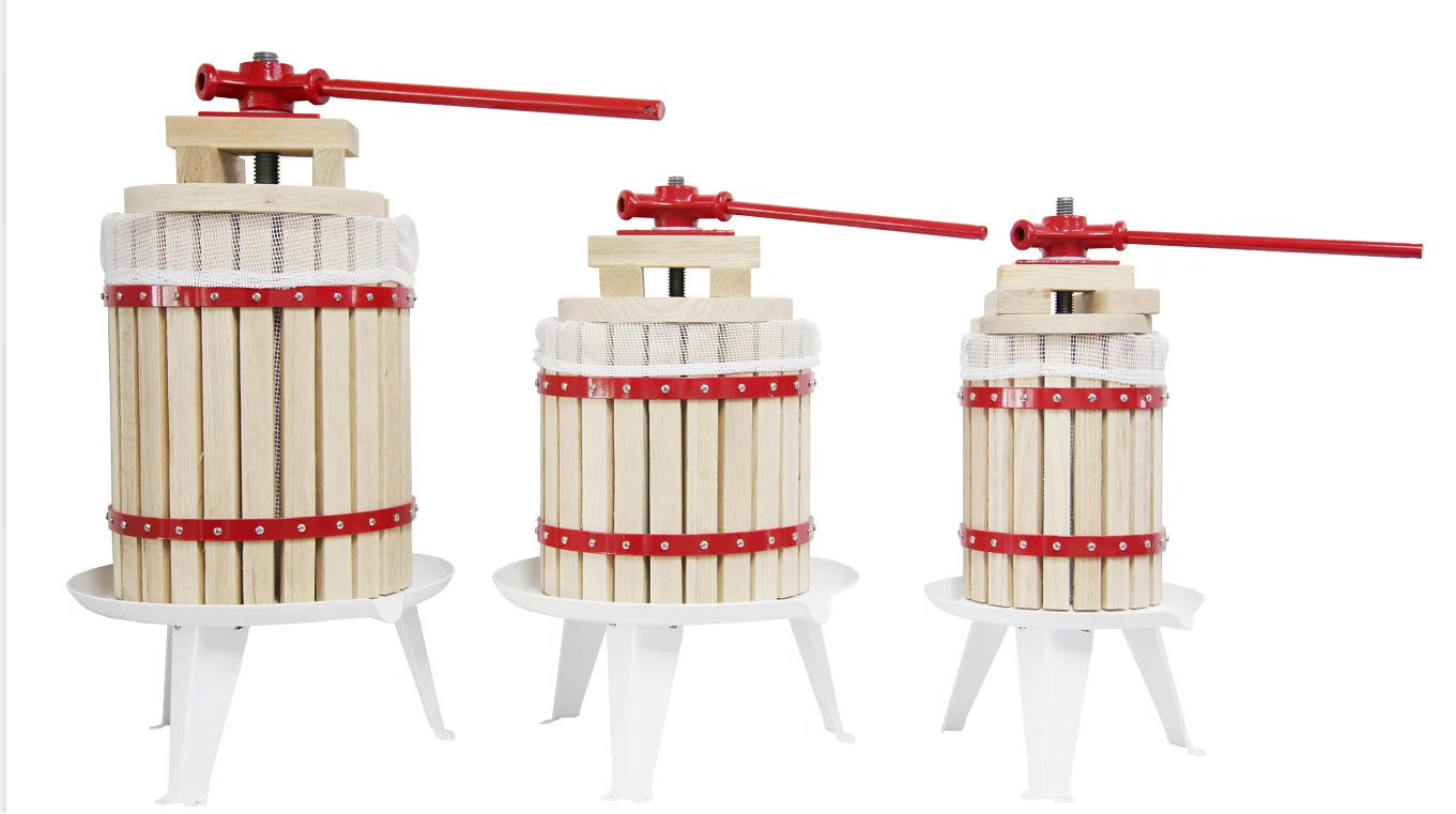 6L Classical wooden fruit press juicer wine manual press for family