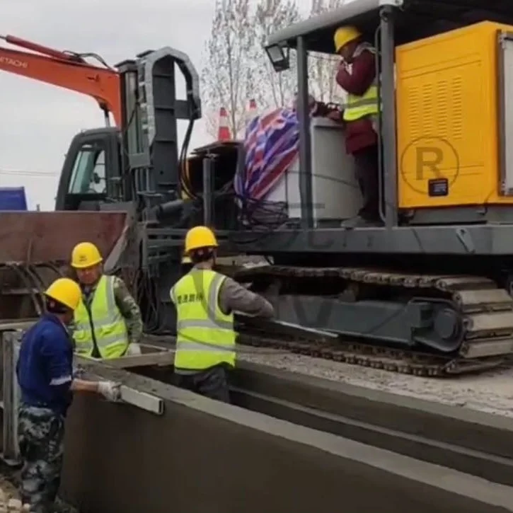 Customized Manufacturer  Slipform Paver Roadside Stone Ditch Curb Paver Sliding Machine