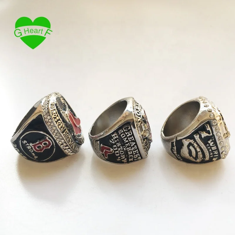 Горячая Распродажа в стиле команды Boston Red Sox чемпионата кольца Популярные Бейсбол Чемпионат изготовленный на заказ сплав Кольца