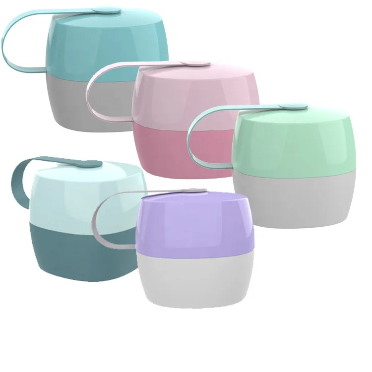 Hot selling Factory price Travel Soother Box Baby Pacifier Holder Storage Case Dummy Container for Infant Baby Toddler