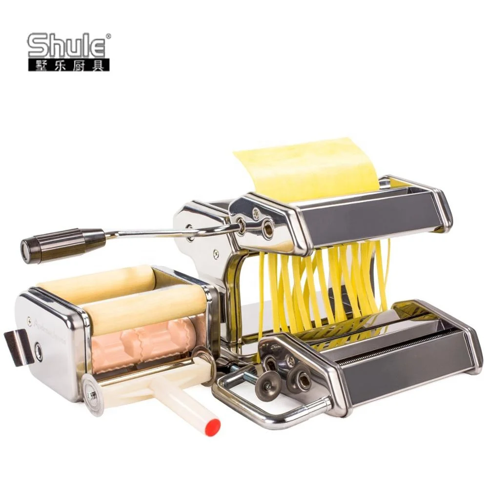 Shule Hot Selling Home Use Portable Smart Hand Operated Dumpling Pasta Making Machine Maker for Making Fresh Pasta and Dumpling