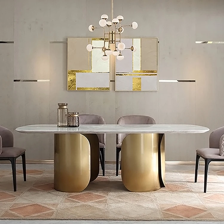 Elegant Luxury Quality Dining Room Furniture Set Modern Restaurant Kitchen Dining Tables With Chair