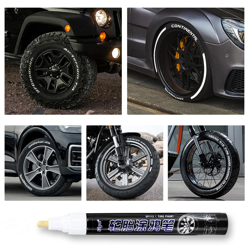 SIPA SP112 без полосы цветная глянцевая отделка высокая степень покрытия устойчивый к истиранию универсальный маркер для шин