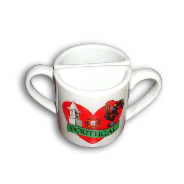 Custom Print Ceramic Couple Mug Cup with Two Handle promote gifts Promote Products