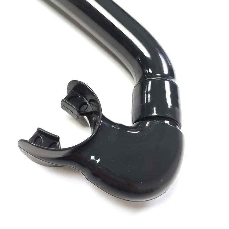 In Stock Swimming Training Snorkels Black Silicone Adult Breathing Tube for Snorkeling with High Quality Cheap Price