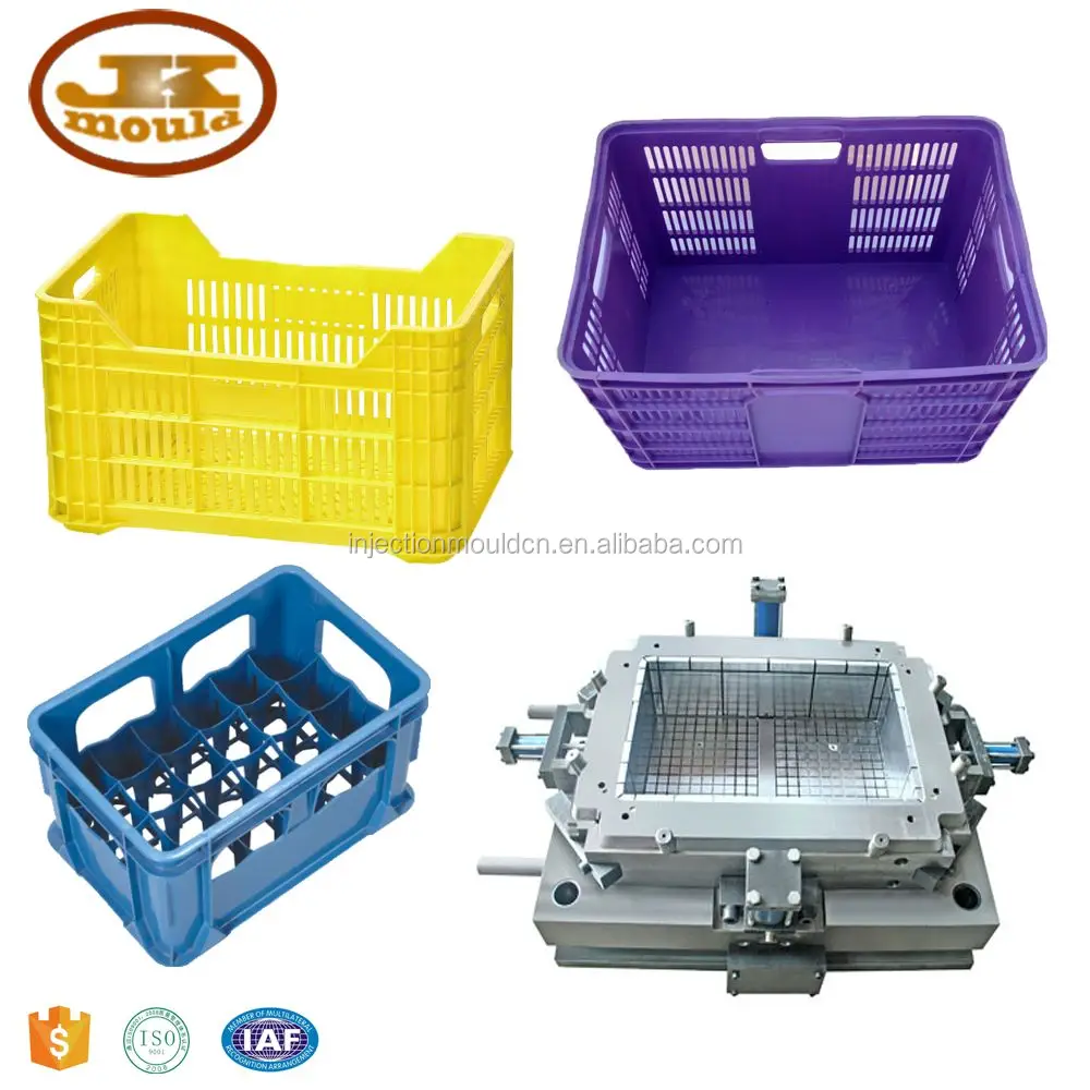 beer bottle plastic crate mold glass bottle packing crate injection mould