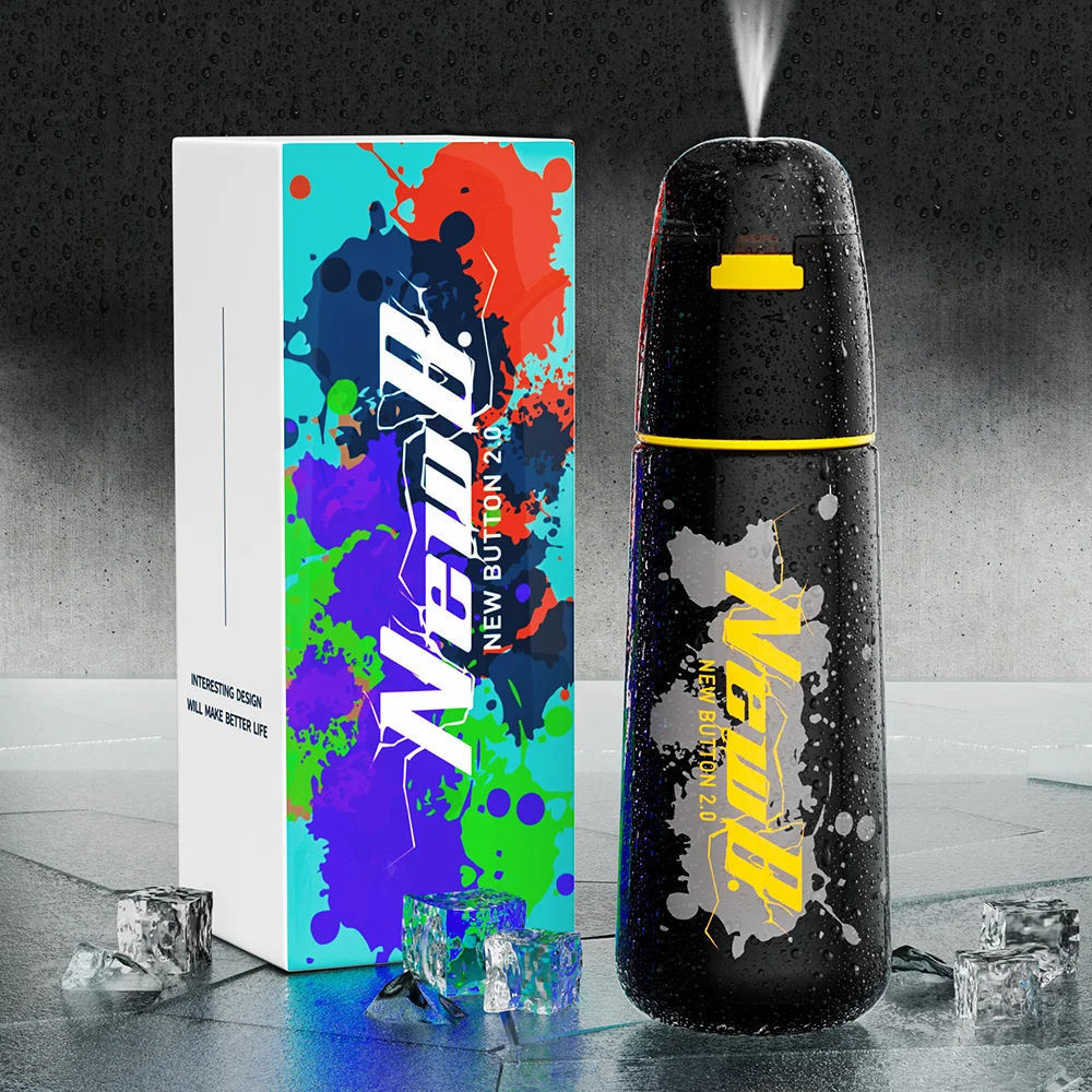Hot Vacuum Insulated trinkflasche sport Custom LOGO Stainless Steel Water Bottle with Spray Lid