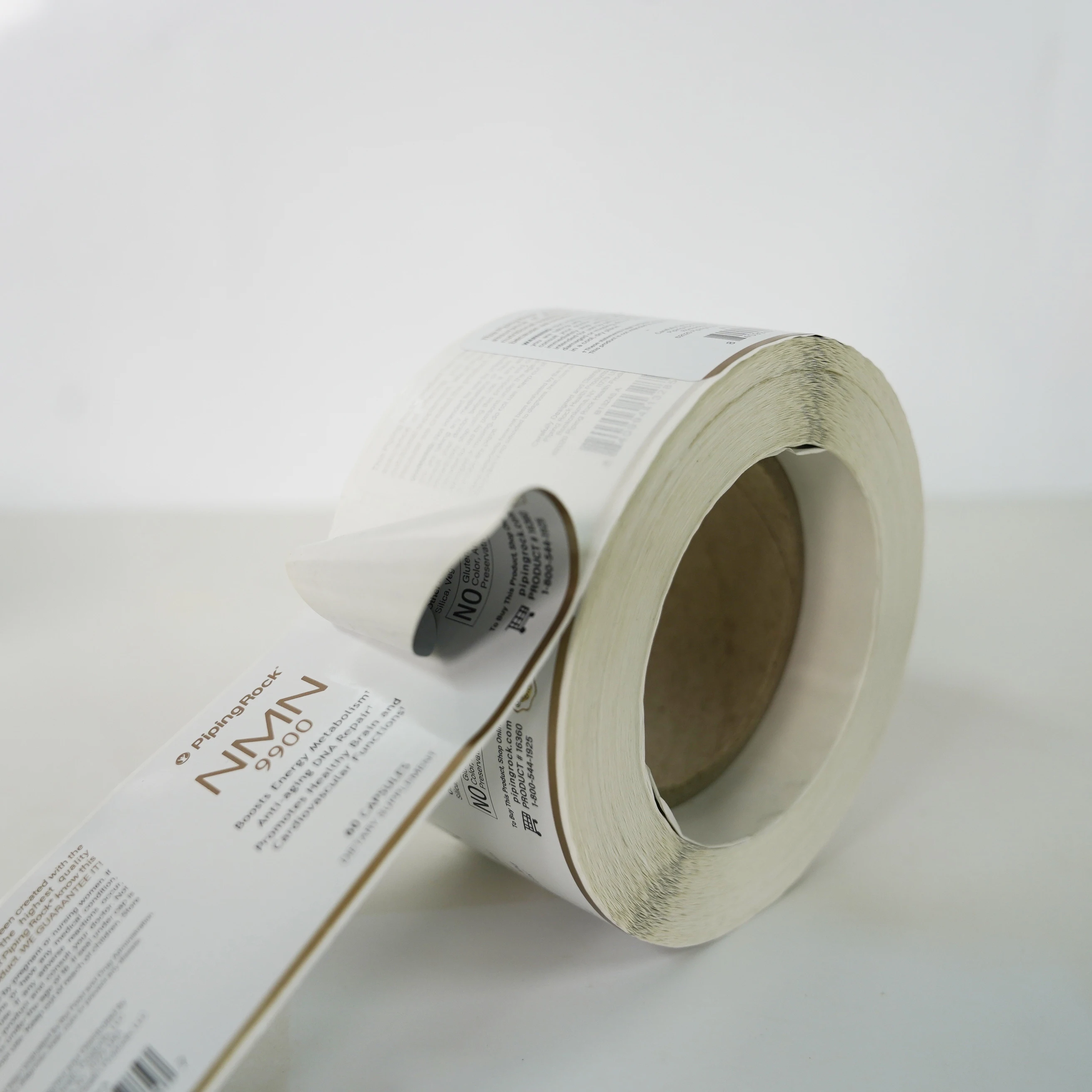 custom Sticker Logo Printing Custom Adhesive Brand Logo Round Label Rolls