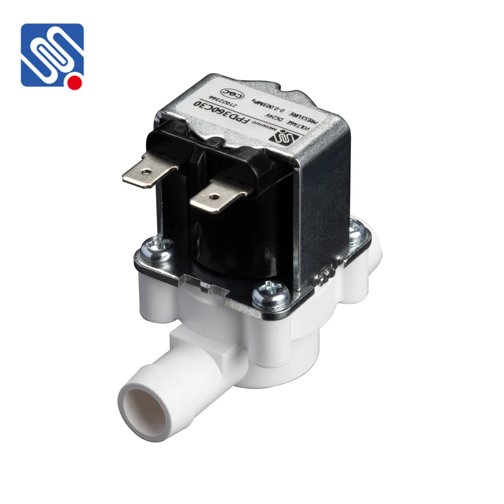 Meishuo FPD360C30 Zero pressure valve 13.7mm pagoda water inlet and water discharge plastic solenoid valve
