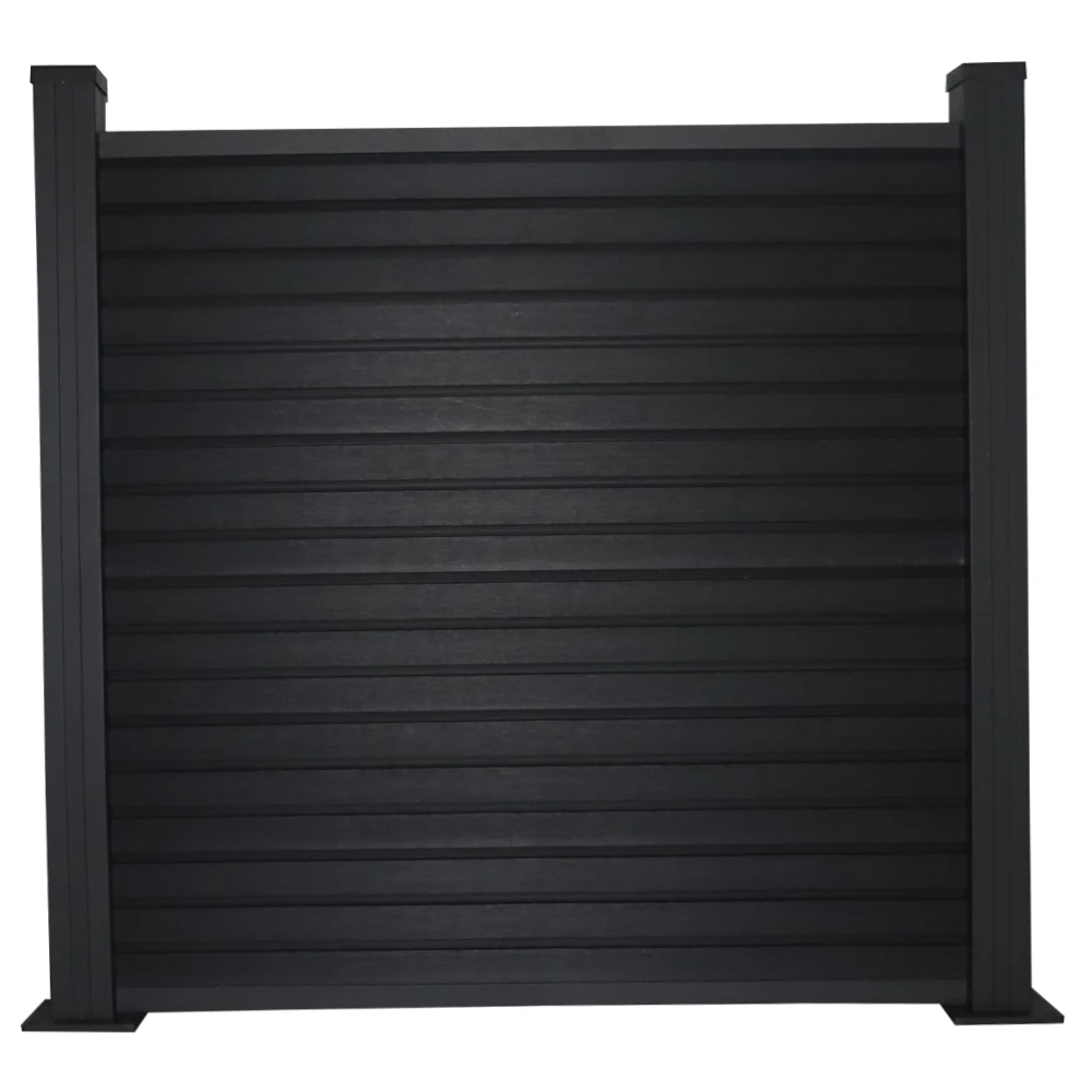 Recommend Co-extrusion WPC Fencing With Aluminum Post Commercial Wood Composite Fence