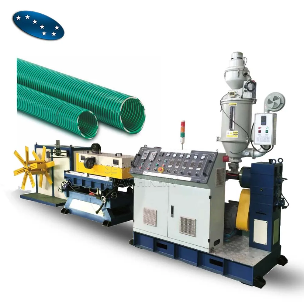 2024 Sevenstars 10-110mm PP PE cable sheath corrugated pipes single wall extrusion line making machine