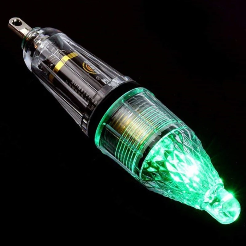 100% WATERPROOF bait squid led underwater Green fishing light
