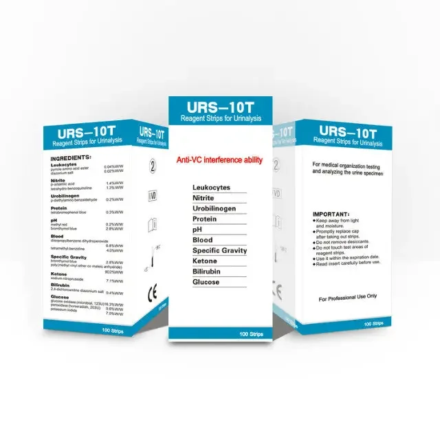 urine test strip URS-10T Urinalysis reagent strips OEM accept