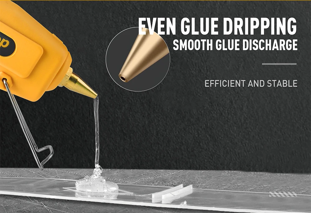 GSFIXTOP Dual Power Hot Melt Glue Gun 10.8-11.5mm 100w Hot Melt Glue Gun Upgraded Version Mini Hot Melt Glue Gun