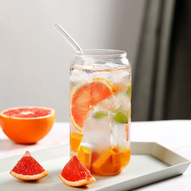 Wholesale high quality transparent glass cups for styling glass juice cups glass bottle