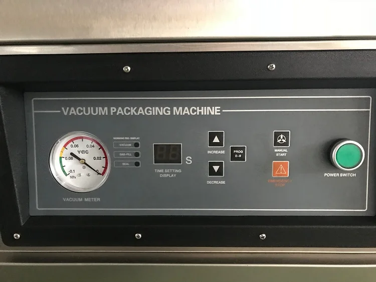 DZ600/2SB полуавтоматическая вакуумная упаковочная машина с двойной камерой азотом газом промывкой продуктов сыра