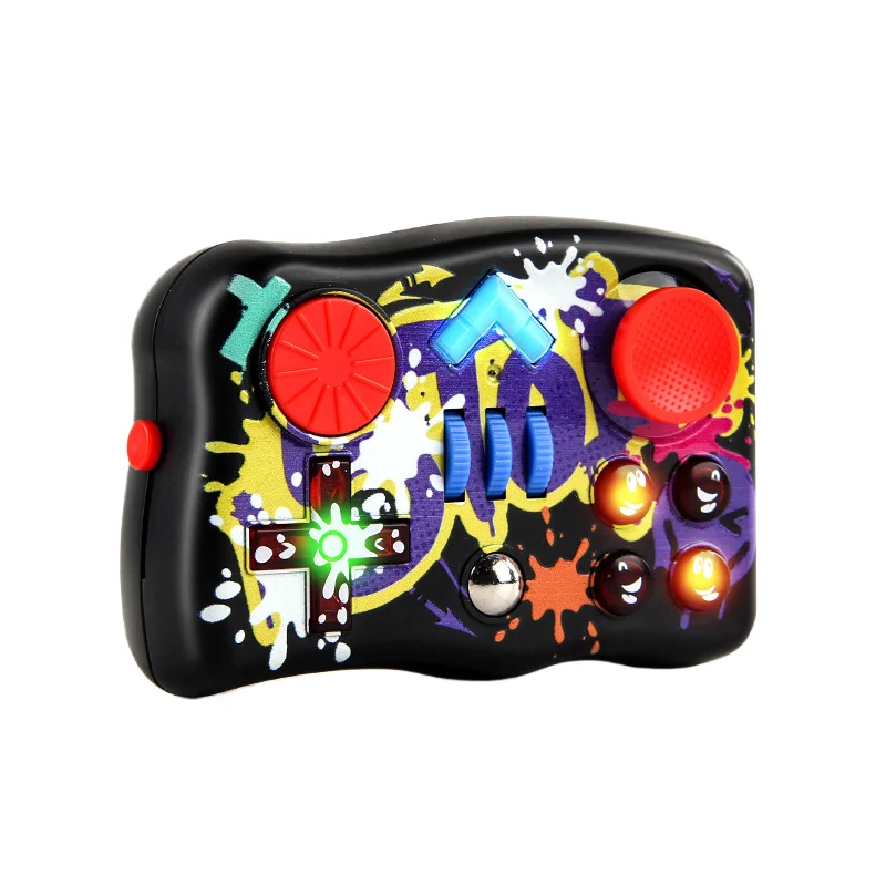 HY Toys Cross-border handheld fingertip gamepad Whack-a-mole simulation racing sound charging decompression gaming console