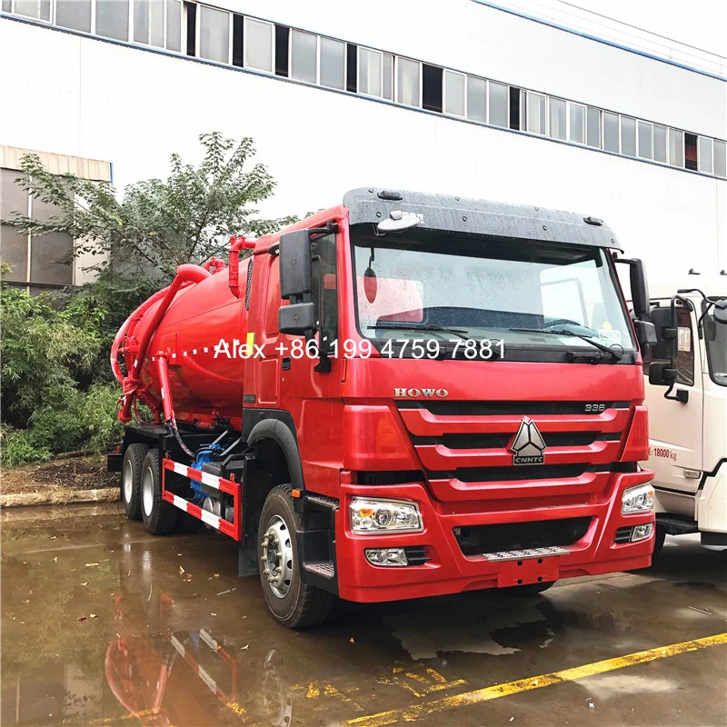 6x4 HOWO Sinotruck 18cbm septic tank truck sewage suction