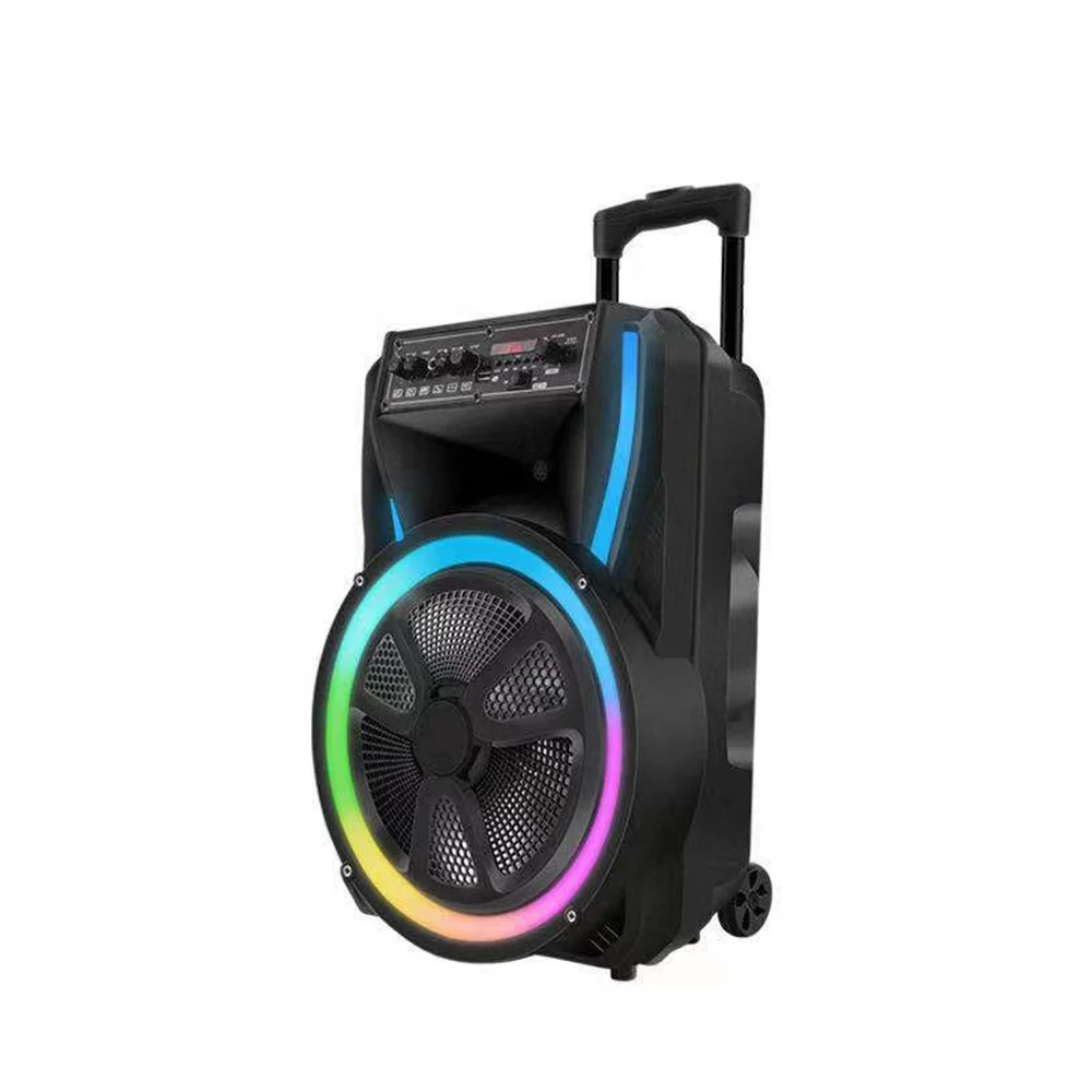 MD10-15 15-inch Trolley Speaker Tweeter Speaker with Remote Control and Wired Microphone Private Model Trolley Speaker
