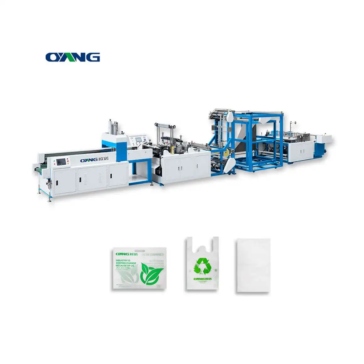 Fully Automatic Correcting Deviation Non Woven Carry t-Shirt Bag Making Machine Non Woven Bag Making Machine For Making Bag