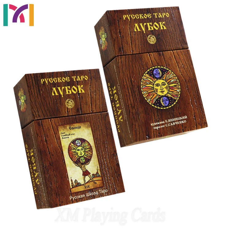 Custom Russia Design LOGO Poker Decks Game Waterproof Sample Bridge Printing Wholesale Paper in  Jack box