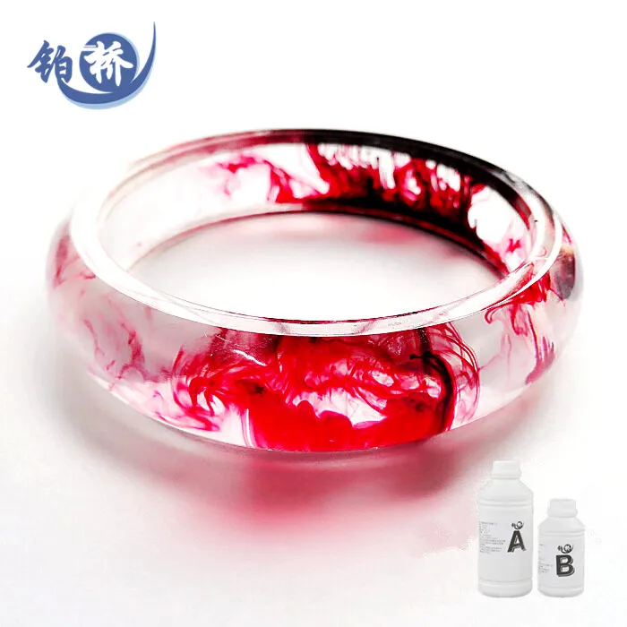  3:1 1kg/set transparent Crystal Clear Epoxy Resin For DIY Art Jewelry