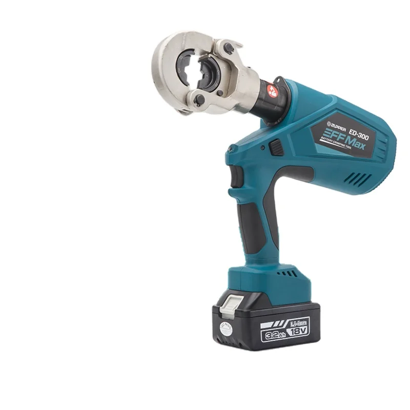 ZUPPER ED-300 Hydraulic Cable Wire Crimping Tool Battery Powered Cable Lug Terminal Connector