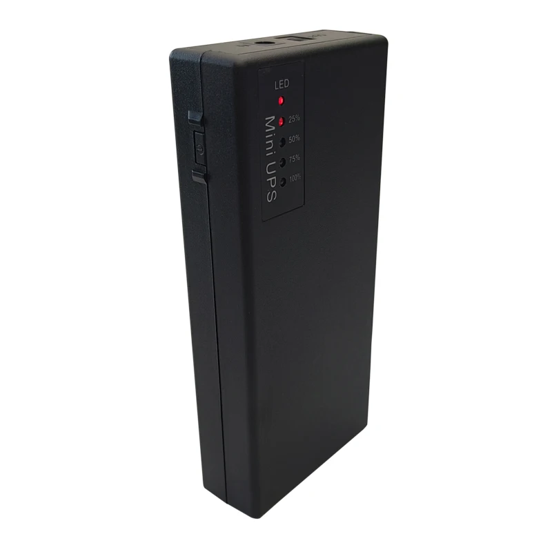 CYHX Original Factory Portable DC Online 12V 3A Mini UPS 18650 Lithium Backup Battery for Modem CCTV Camera WiFi Router DVR