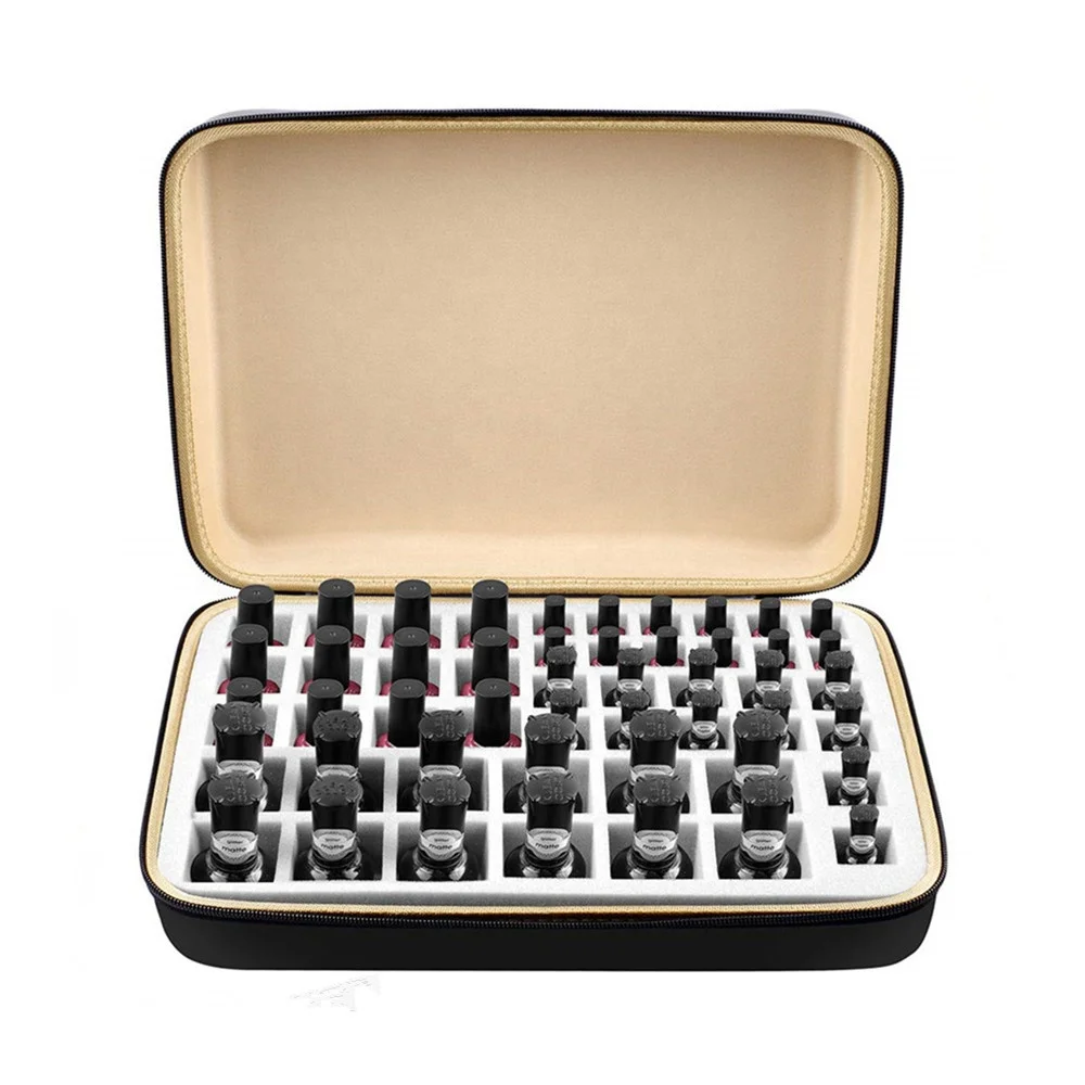 Custom Hard eva case Protective bag for Nail Polish / Waterproof Anti shock Nail Polish travel carrying case storage Organizer