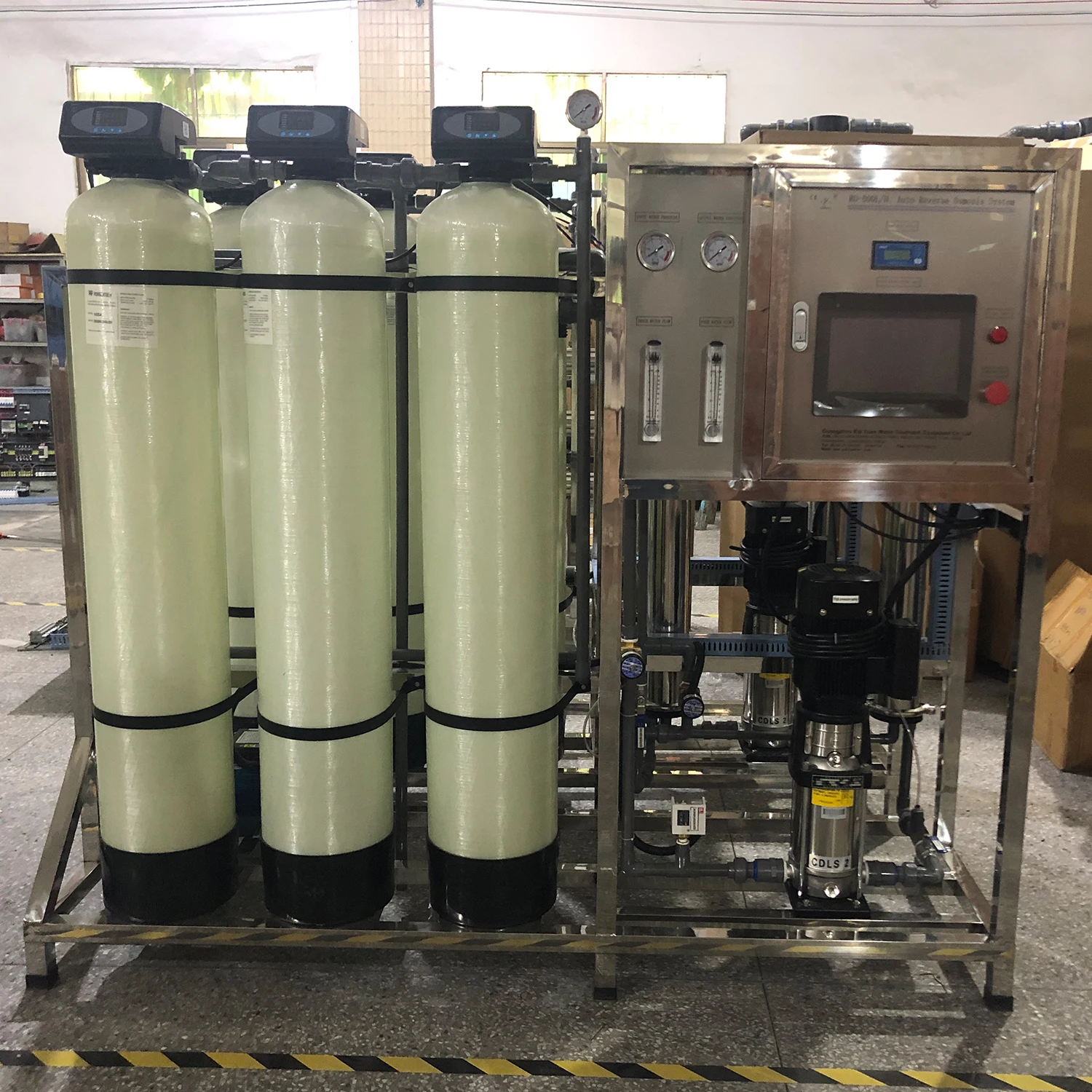 500LPH reverse osmosis system for water treatment automatic water purification machine drinking water treatment plant