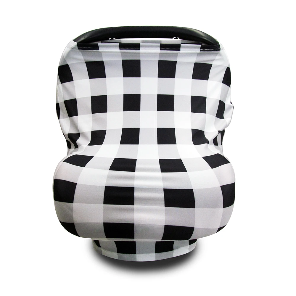 Sublimation Polyester Baby Car Seat Covers Canopy And Nursing Cover Stroller Shopping Cart Cover