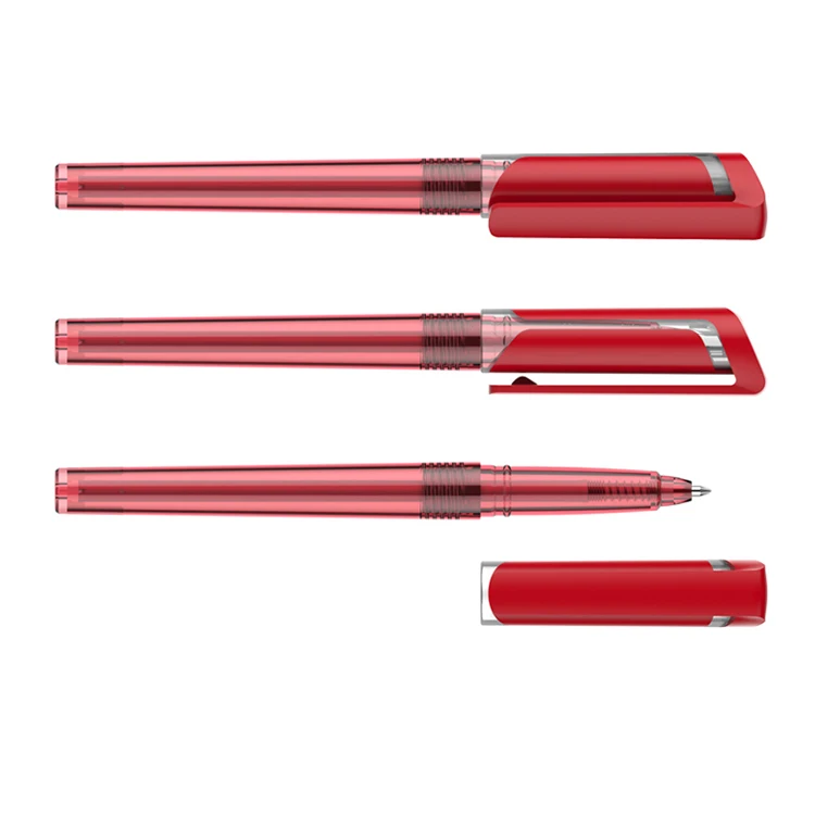 Widely Used Plastic Transparent Stifte Mit Logo Custom Gel Pen Refill