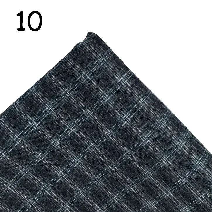10 видов цветов японский трикотажная ткань из хлопка с полиэстером ручная работа Сделай Сам ткань для лоскутной работы 100% хлопковая клетчатая ткань для рубашки для мальчиков легкие костюмы