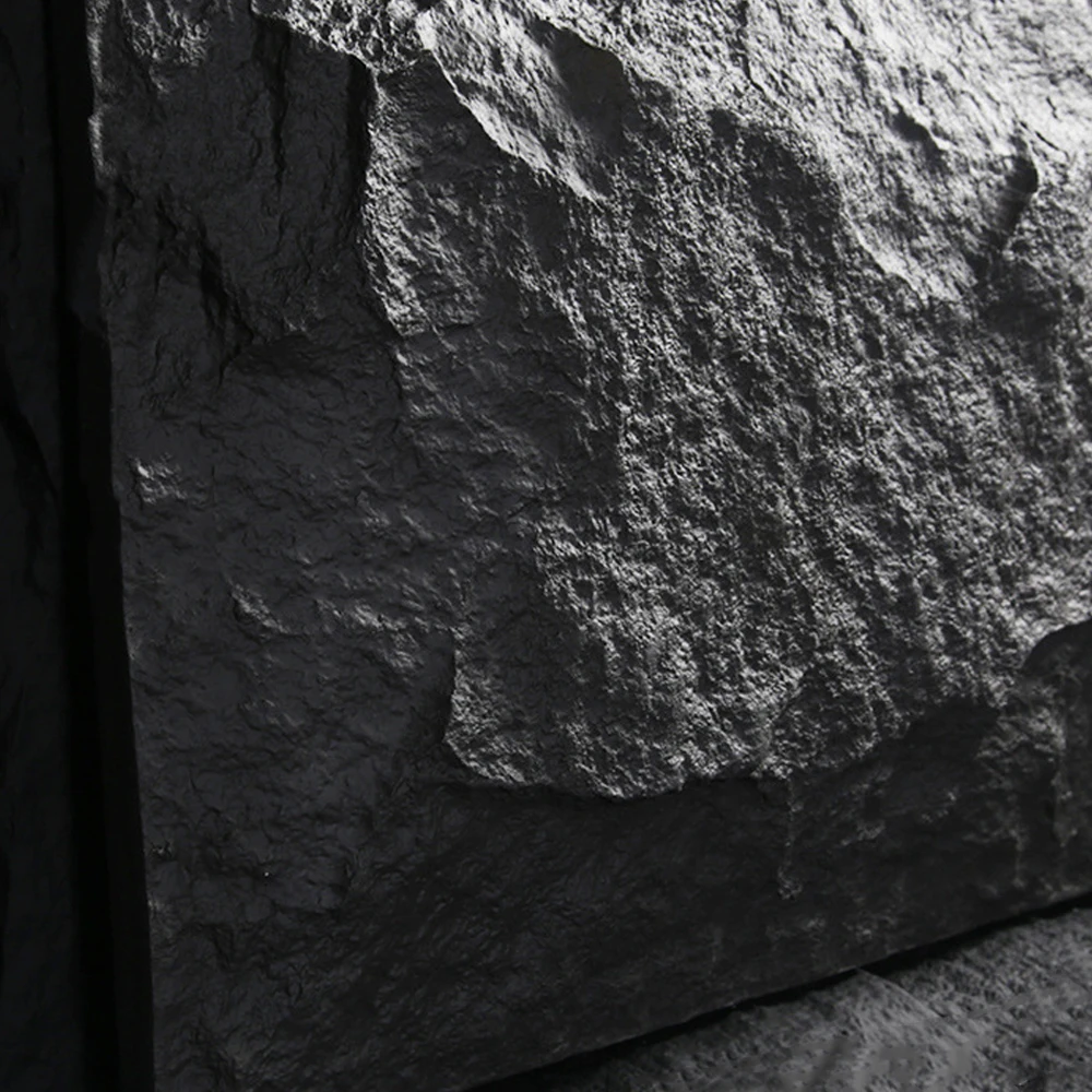Interior Exterior Decorative PU Faux / Artificial Mushroom Stone PU Foam Stone Wall Panel