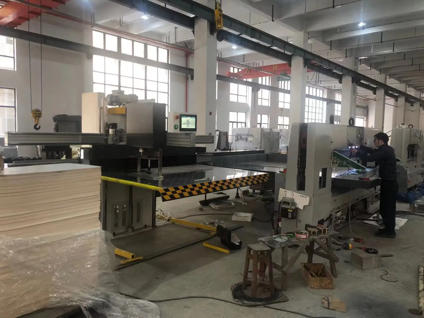 Dapeng paper cutting machine fully automatic A4 large 1850mm polar paper cutter guillotine with double worm wheel SQZK1850DH-15